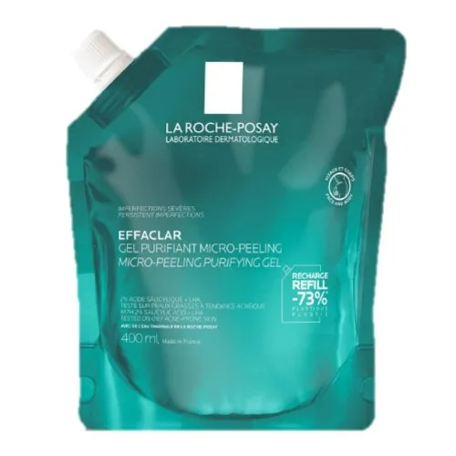 Rezerva Gel purifiant micro-exfoliant pentru imperfectiuni Effaclar, 400 ml, La Roche-Posay