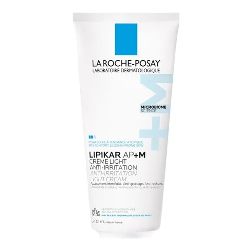 Crema triplu reparatoare cu textura lejera Lipikar Light AP+M, 200 ml, La Roche-Posay