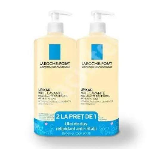 La Roche Posay Lipikar Ulei de Spalare Anti-Iritatii x 750 ml (1+1 Oferta)