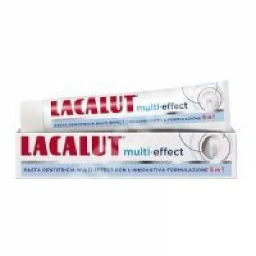 Lacalut Pasta Dinti Multi-Effect x 75ml + Apa de Gura Multi-Effect x 50ml Gratis