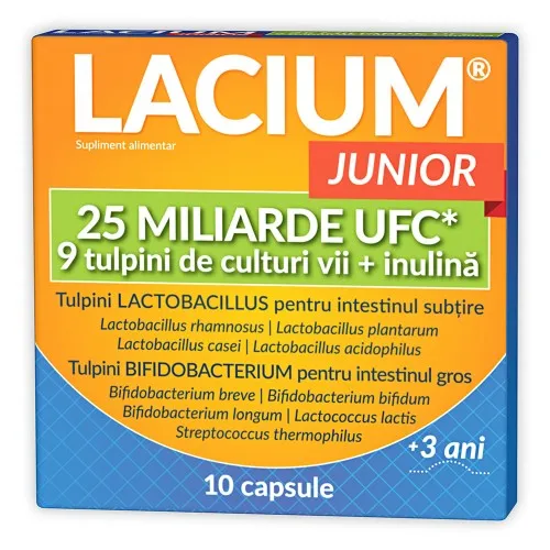 Lacium Junior 25 miliarde UFC, 10 capsule - Zdrovit