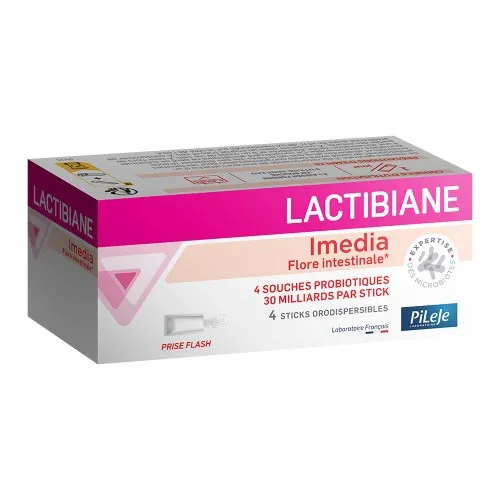 Probiotic Lactibiane Imedia, 4 plicuri orodispersabile, Pileje