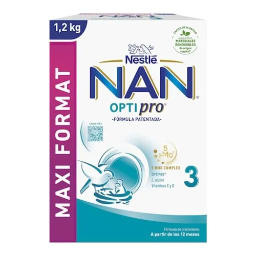 Lapte Praf Nan 3 Optipro, 1200 g, Nestle