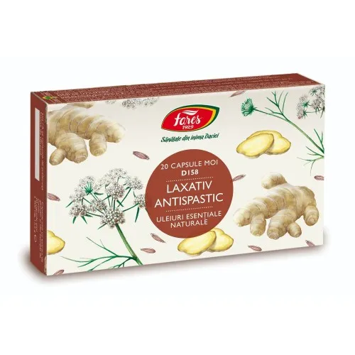 Laxativ antispastic D158, 20 capsule, Fares