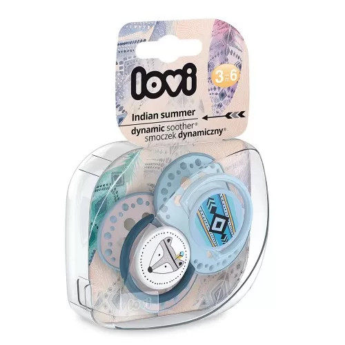 Suzeta Dynamic Indian Summer Silicon Baiat 3-6 luni 22/856, 2 buc, Lovi