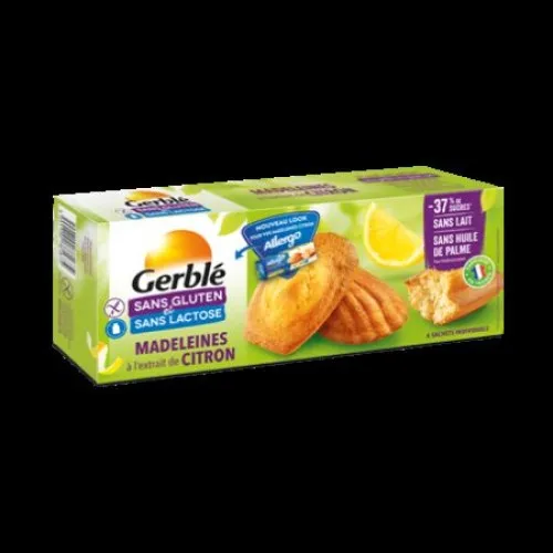 Madlene cu lamaie fara gluten si lactoza, 180g, Gerble Expert Dietetic