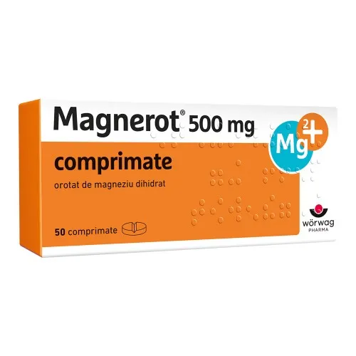 Magnerot, 500 mg, 50 comprimate, Worwag Pharma