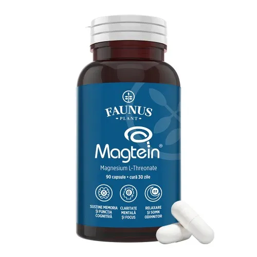Magneziu L-treonat Magtein, 90 capsule, Faunus