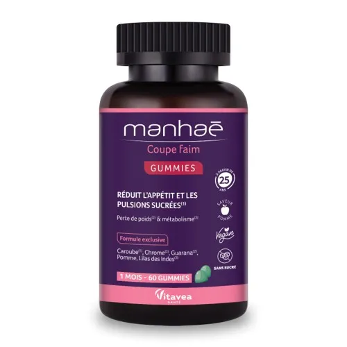 Coupe Faim Gummies Manhae, 60 jeleuri, Vitavea