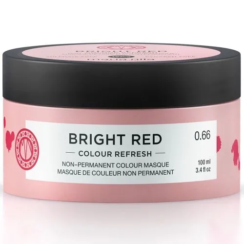 Masca Coloranta de Par Colour Refresh, Bright Red, 100ml, Maria Nila