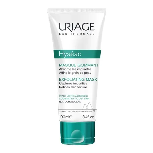 Masca gomanta pentru piele grasa Hyseac, 100 ml, Uriage