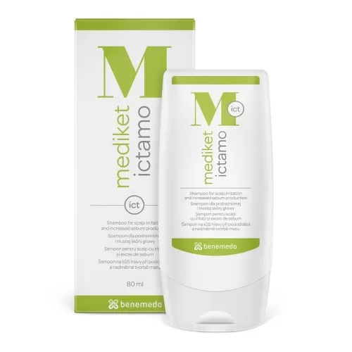 Sampon pentru scalp iritat Mediket Ictamo, 80ml, Benemedo