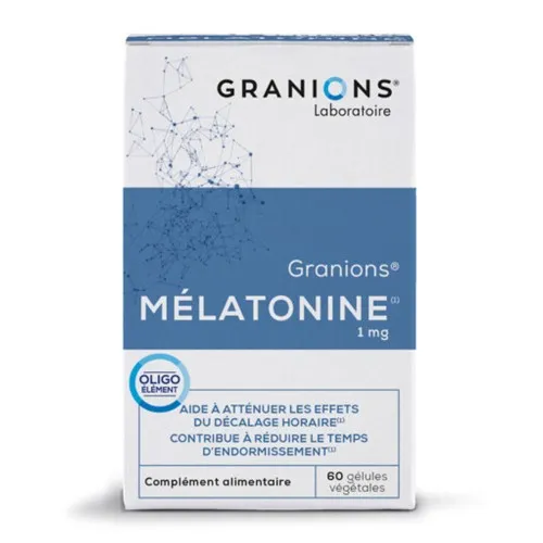 Melatonina, 1 mg, 60 capsule vegetale, Granions