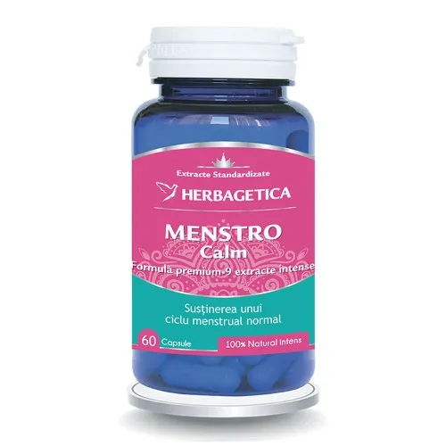Menstrocalm, 60 capsule, Herbagetica