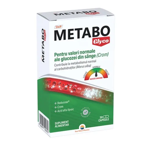 Metabo Glyco, 30 capsule, Sun Wave Pharma