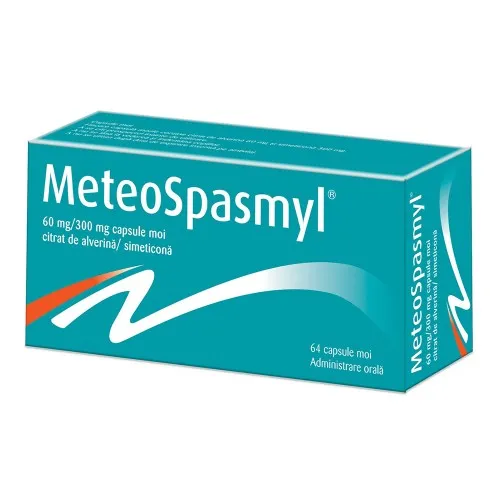 Meteospasmyl, 60 mg/300mg, 64 capsule moi, Laboratoires Mayoly Spindler