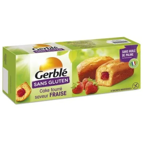 Mini chec cu crema de capsuni si fara gluten, 210g, Gerble Expert Dietetic