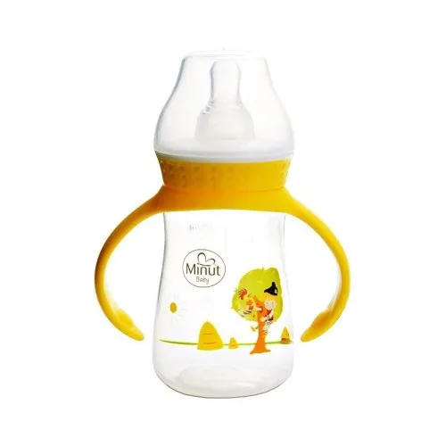 Minut Biberon cu Manere " Pupaza din Tei" +0 luni x 125ml