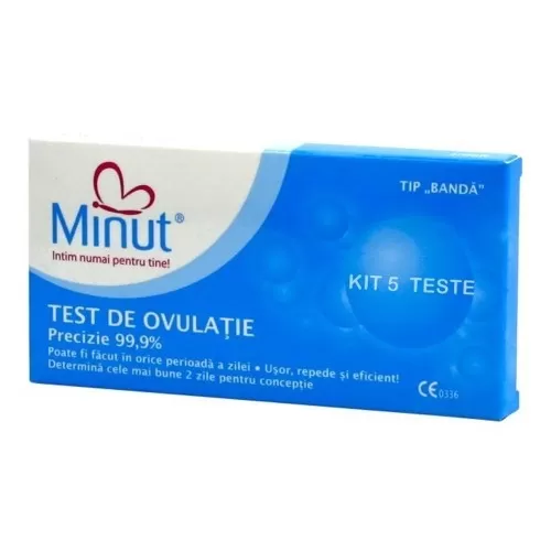 Minut Test Ovulatie - buc x 5 + Test Sarcina x 1 buc Cadou