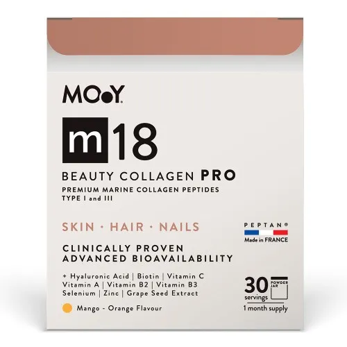 m18 BEAUTY COLLAGEN PRO Mango Orange, 240 g, 30 portii, Molecules of Youth