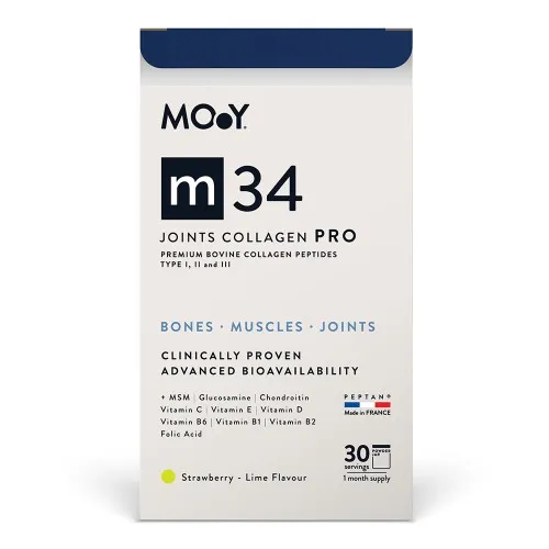 m34 JOINTS COLLAGEN PRO Strawberry Lime, 390 g, 30 portii, Molecules of Youth