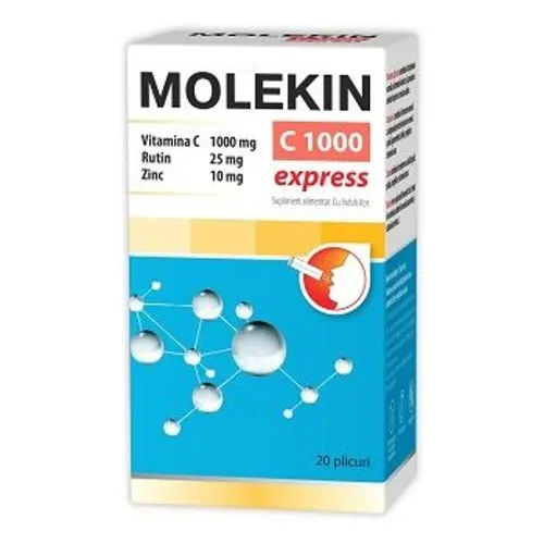 Molekin C1000 Express, 20 plicuri, Zdrovit