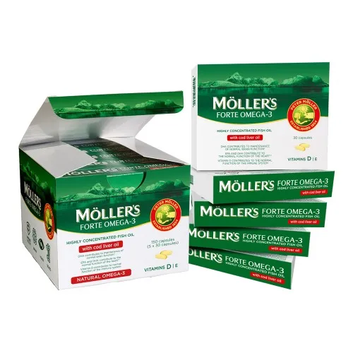 Capsule Ulei din ficat de cod Omega-3 Mollers, 150 capsule, Orkla Health
