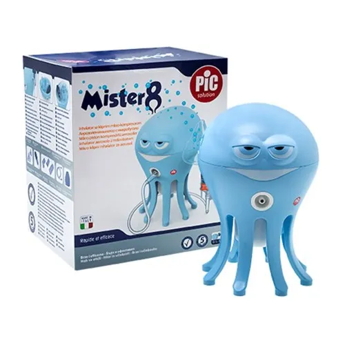 Nebulizator cu Micropiston pt Copii Mr. Eight - Pic Solution