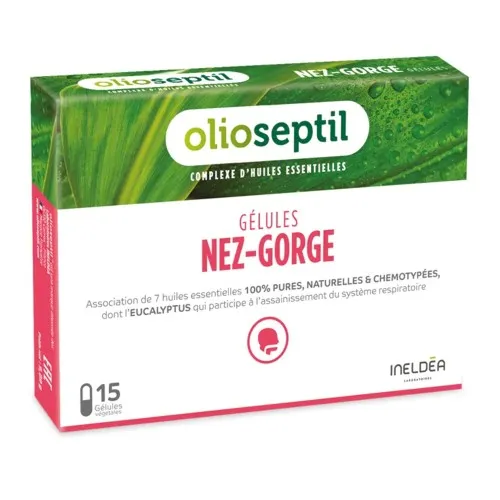 Nez Gorge Olioseptil, 15 capsule, Ineldea Laboratoires