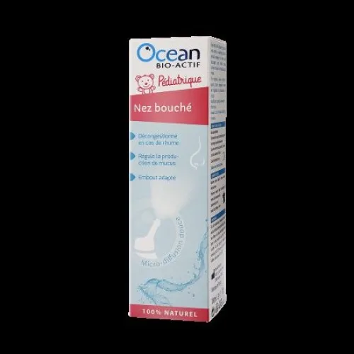 Ocean BIO-ACTIF Pediatric Nas infundat, Apa de mare hipertonica pentru copii, 100ml, Yslab