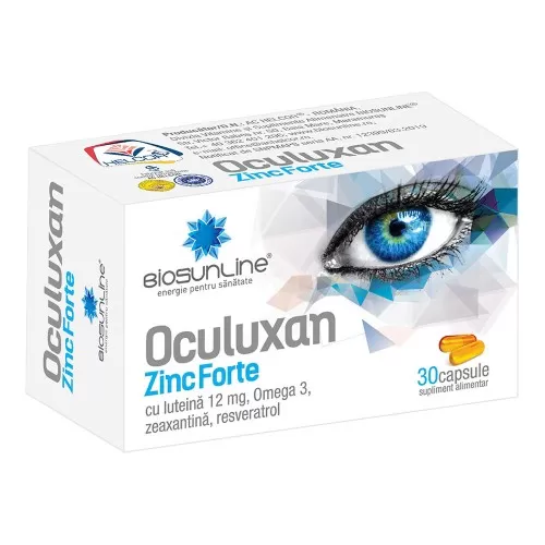 Oculuxan Zinc Forte, 30 capsule, Helcor