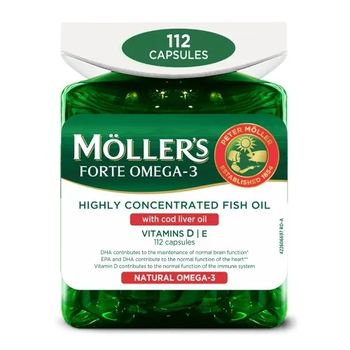 Omega 3 Forte Moller's, 112 capsule, Orkla Health