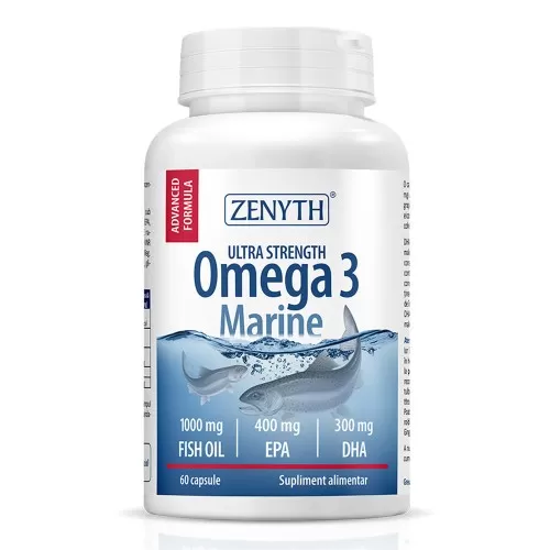 Omega 3 Marine 1000 mg, 60 capsule, Zenyth