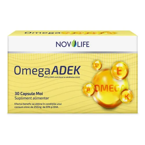 Omega ADEK , 30 capsule moi, Novolife