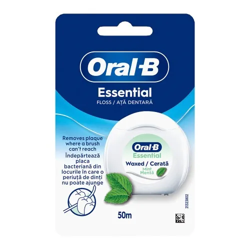 Ata Dentara Matase Essential Floss Aroma Menta, 50m, Oral B