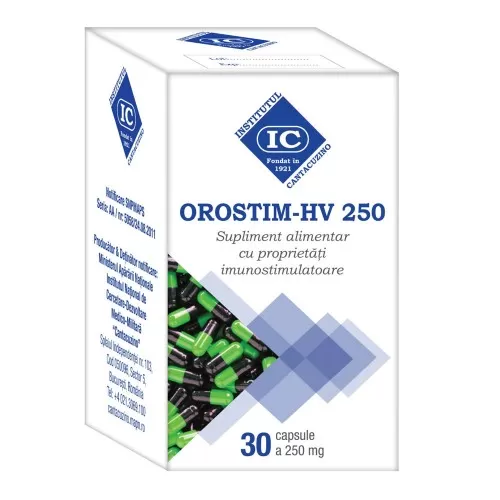 Orostim-HV 250 mg, 30 capsule, Inst. Cantacuzino