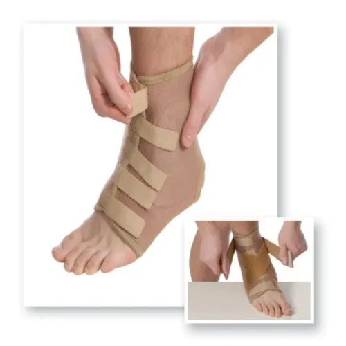 Orteza elastica pentru glezna 7021, 27-32cm, L, Bej, Medtextile