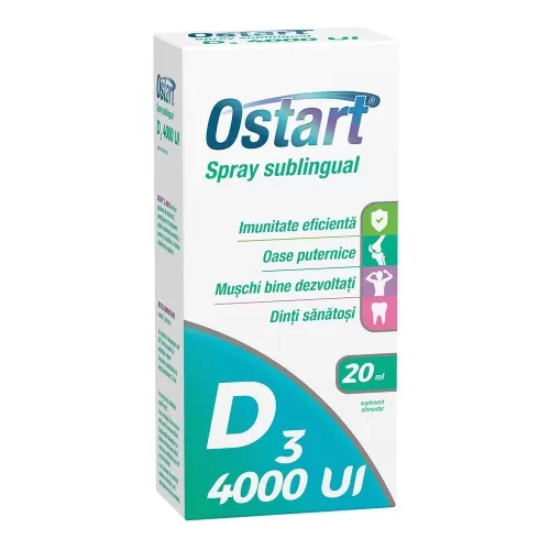 Ostart D3 4000UI, spray sublingual, 20 ml, Fiterman