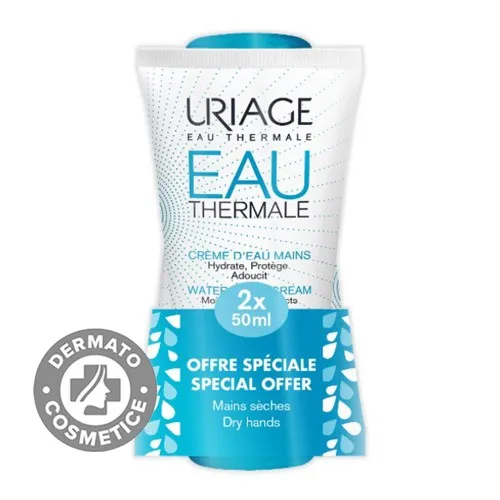 Pachet Crema reparatoare si izolatoare pentru maini, 50 ml + 50 ml, Uriage