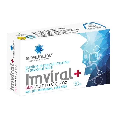 Pachet Imviral Plus Vitamina C si Zn -comprimate x 30 (1+1 Oferta) -Helcor