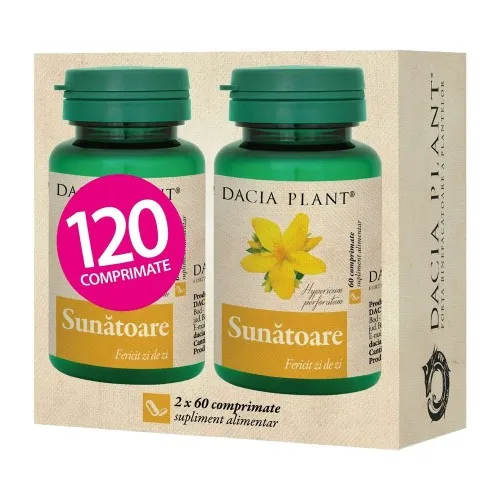 Pachet Sunatoare 1+1 Gratuit, 2 x 60 comprimate, Dacia Plant