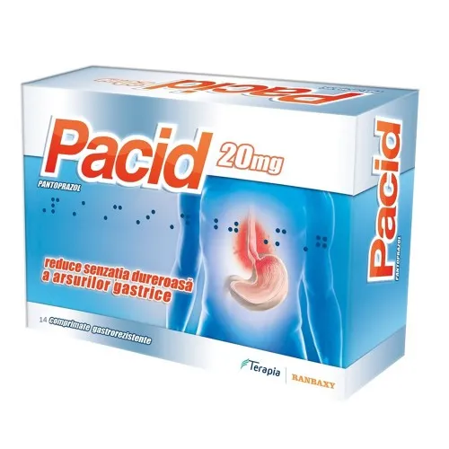 Pacid, 20 mg, 14 comprimate, Terapia