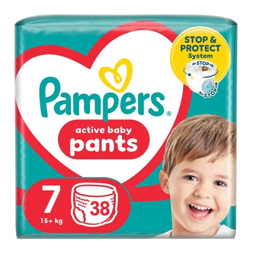Pampers nr 7 Pants 17+ kg Scutece Chilotel, 38 bucati