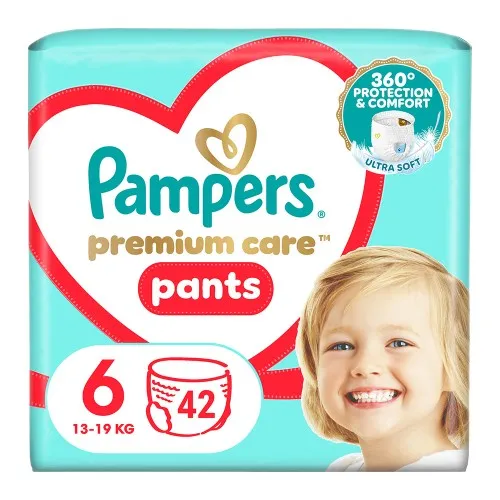 Scutece Chilotel Premium Care Pants Nr. 6, 15+ kg, 42 buc, Pampers