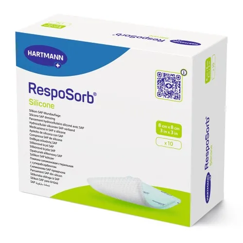 Pansament RespoSorb Silicone 8 x 8 cm, 10 bucati, Hartmann