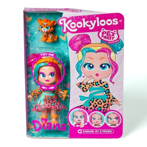 Papusa Pets Party +3 ani Diana, Kookyloos