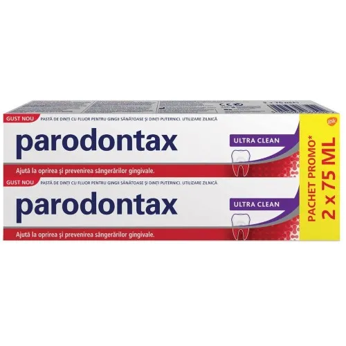 Parodontax Pasta de Dinti Ultra Clean x 75ml (1+1*50% Oferta)
