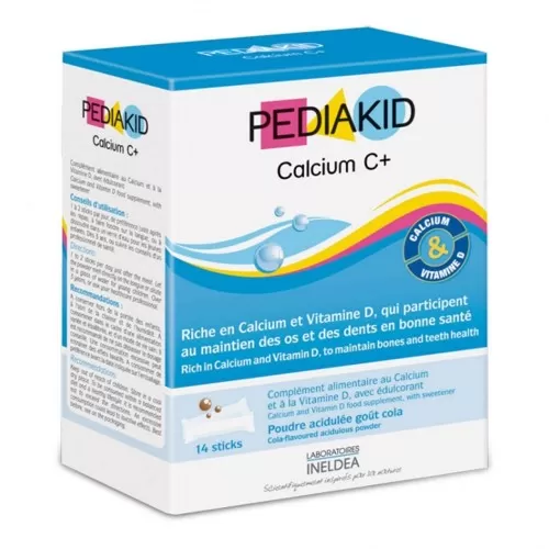 Calcium C+ Vit D3, 14 plicuri, Pediakid