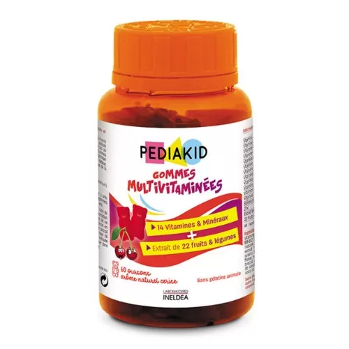 Ursuleti gumati cu vitamine si minerale, 60 ursuleti, Pediakid