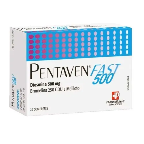 Pentaven Fast 500, 20 comprimate